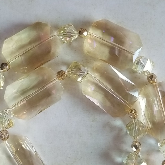 NWT Repurposed Hand Crafted Vintage Jewelry Assemblage Crystal Necklace - Picture 14 of 16